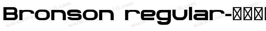 Bronson regular字体转换
